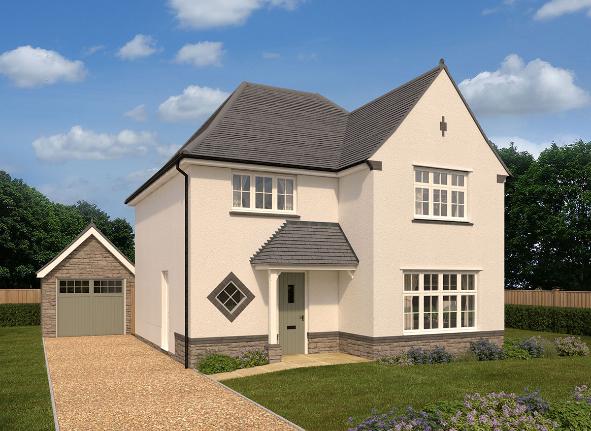 New home, 4 bed detached house for sale in "Cambridge" at Fort Road, Okehampton EX20 - Zoopla