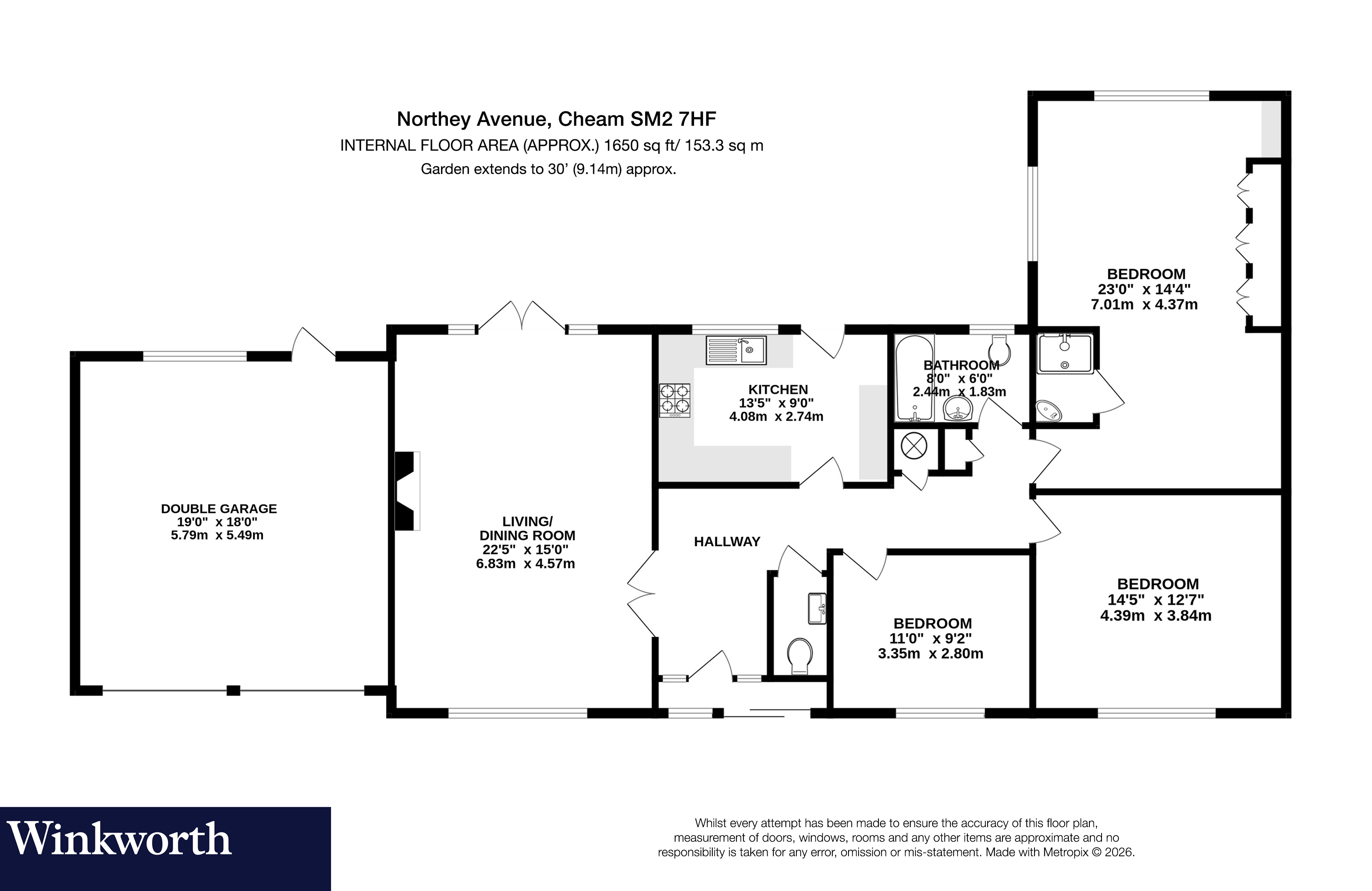 140, Northey Avenue, Sutton floorplan