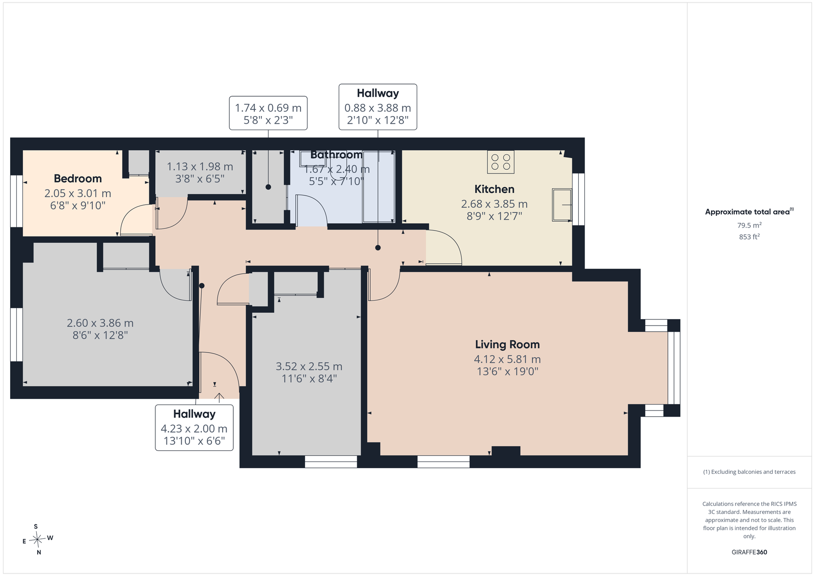 12, Two Acre Close, Paignton floorplan