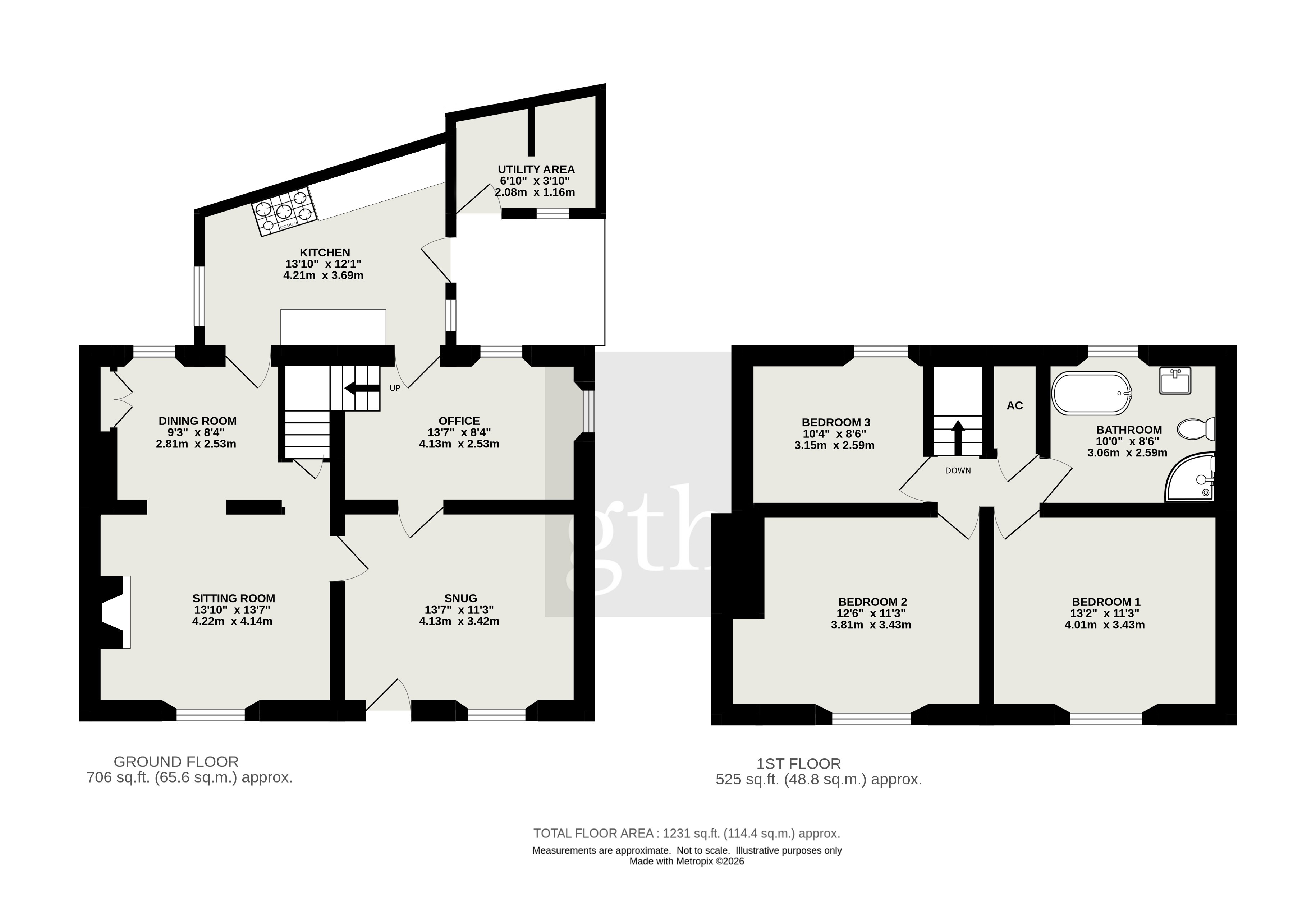 Middle Cottage,, Langport Road, Langport floorplan
