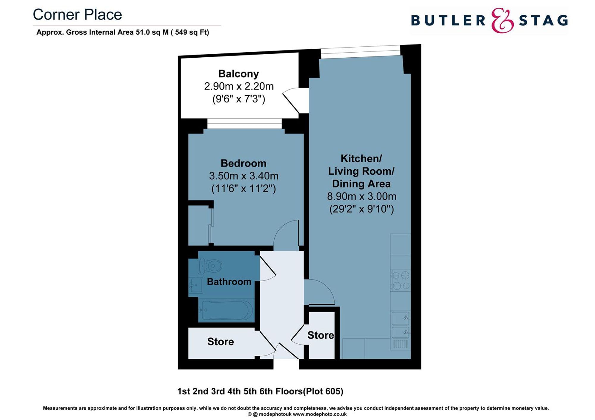 Flat 605, 6 Witan Street, London floorplan