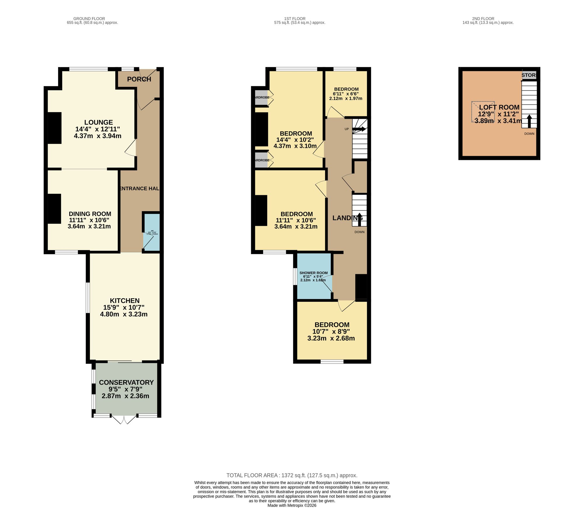 7 Grants Avenue, Bournemouth floorplan