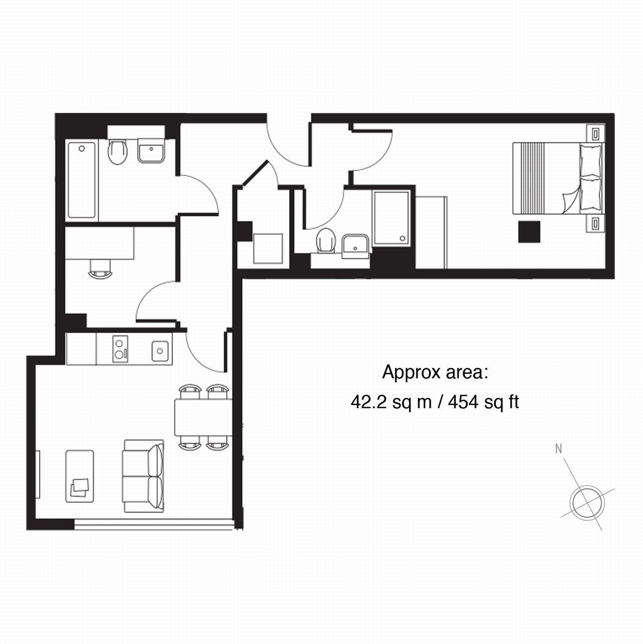 1 Bedrooms Flat to rent in Atria House, 219 Bath Road, Slough SL1