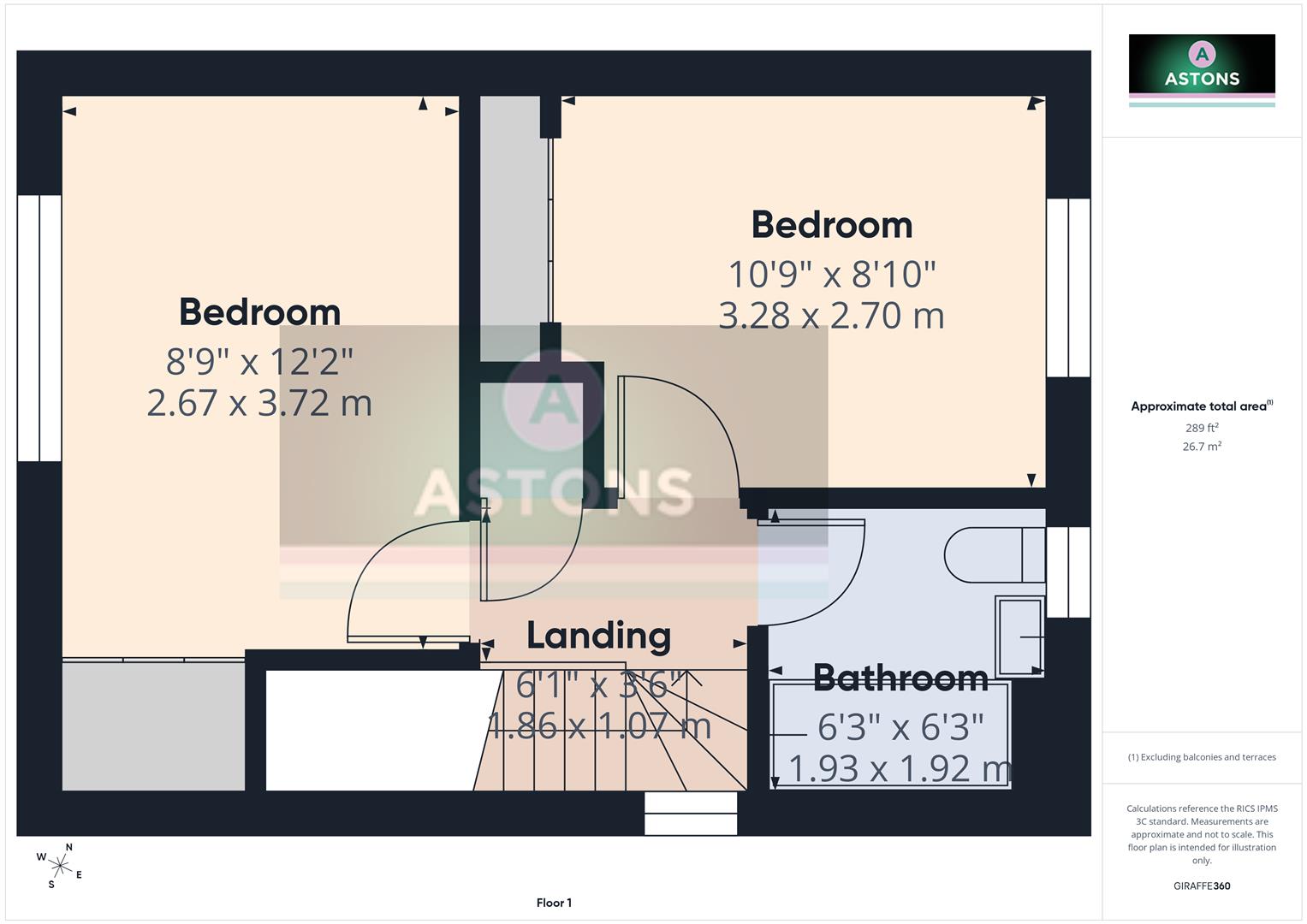 4, Stable Close, Crawley floorplan