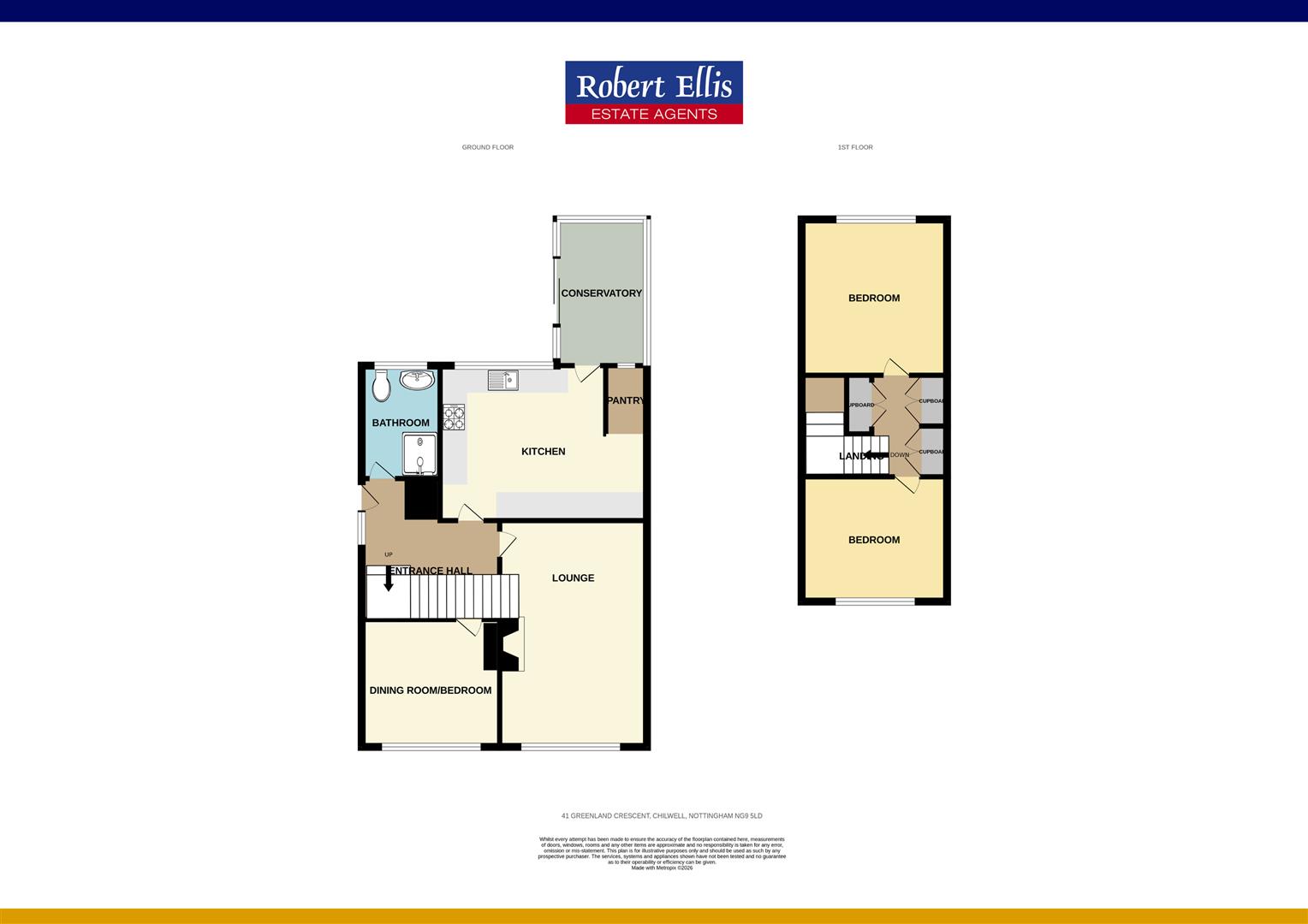 41, Greenland Crescent, Nottingham floorplan