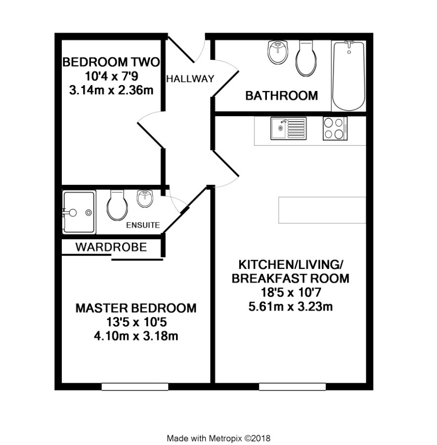 2 Bedrooms Flat to rent in Miflats, High Street, Bracknell, Berkshire RG12