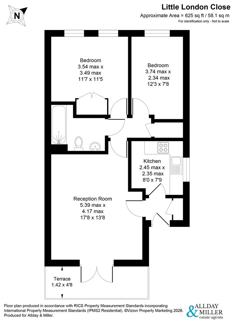 42, Little London Close, Uxbridge floorplan