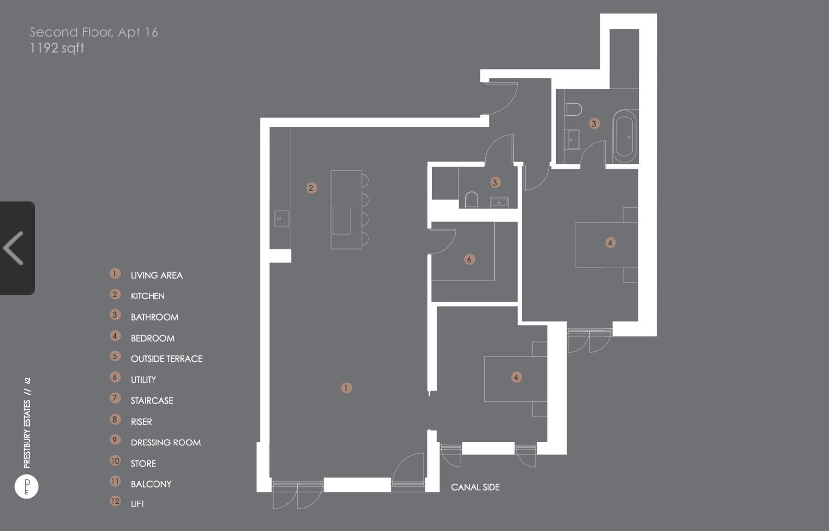 Apt 16, Canal Wharf House, 15 Blantyre Street, Manchester floorplan