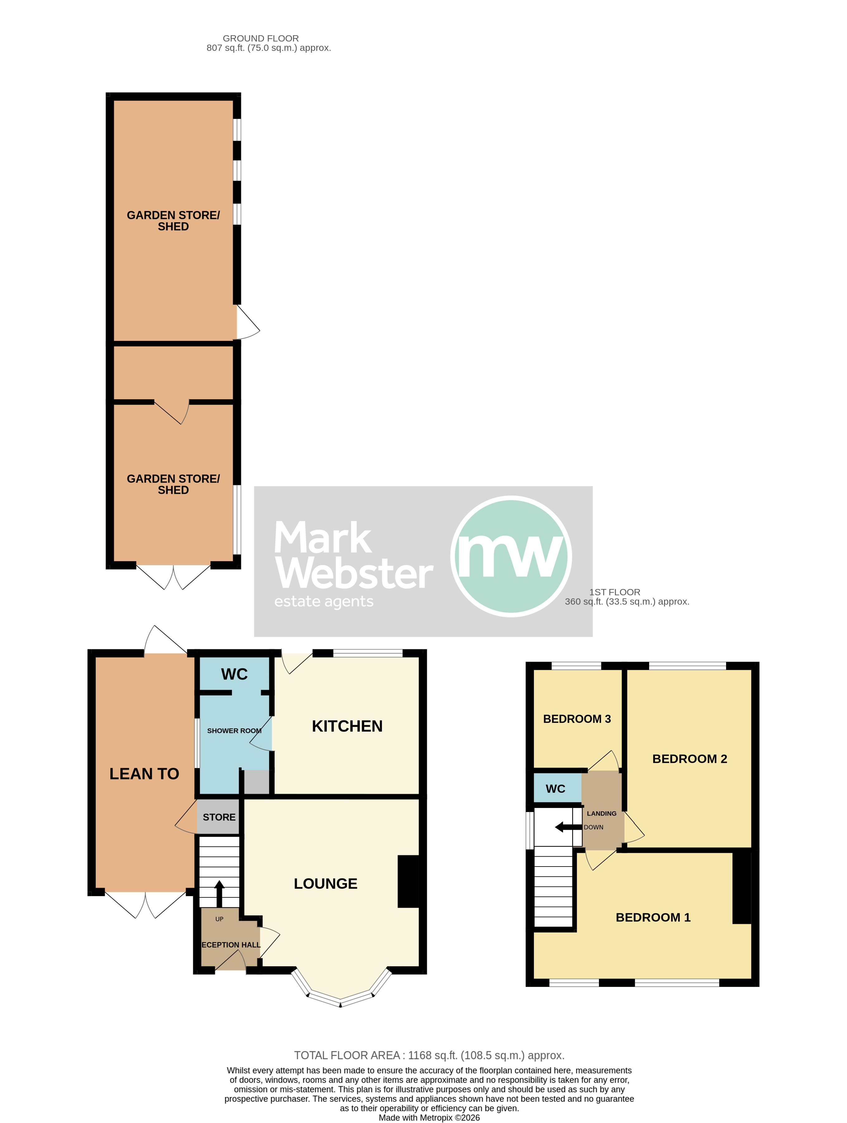 14, Daniel Road, Atherstone floorplan