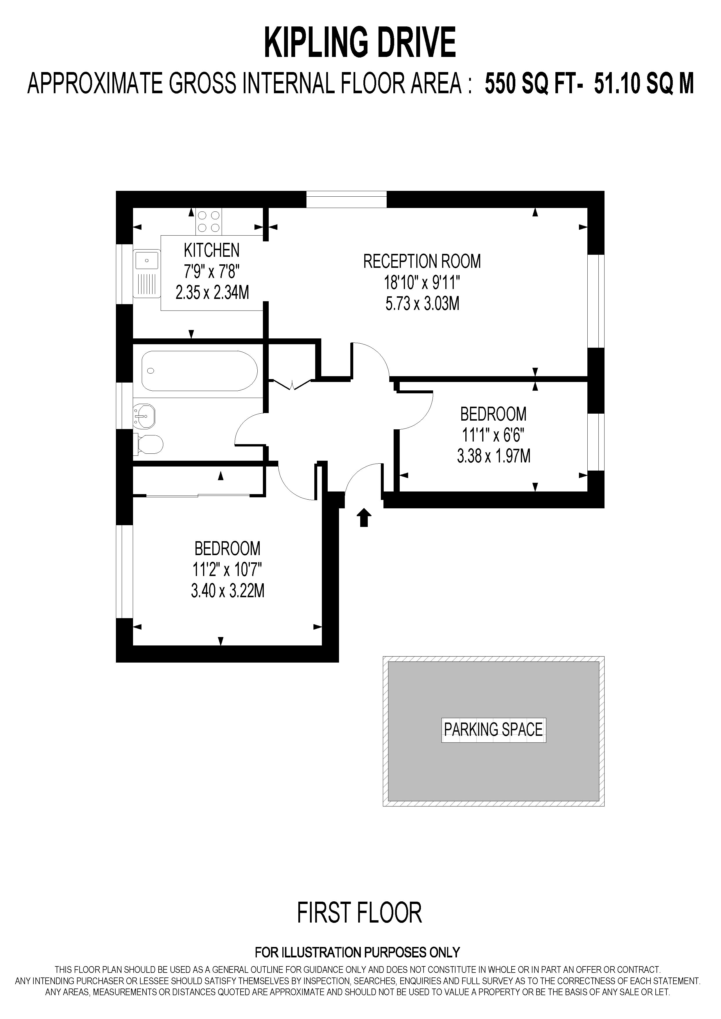 69, Kipling Drive, London floorplan