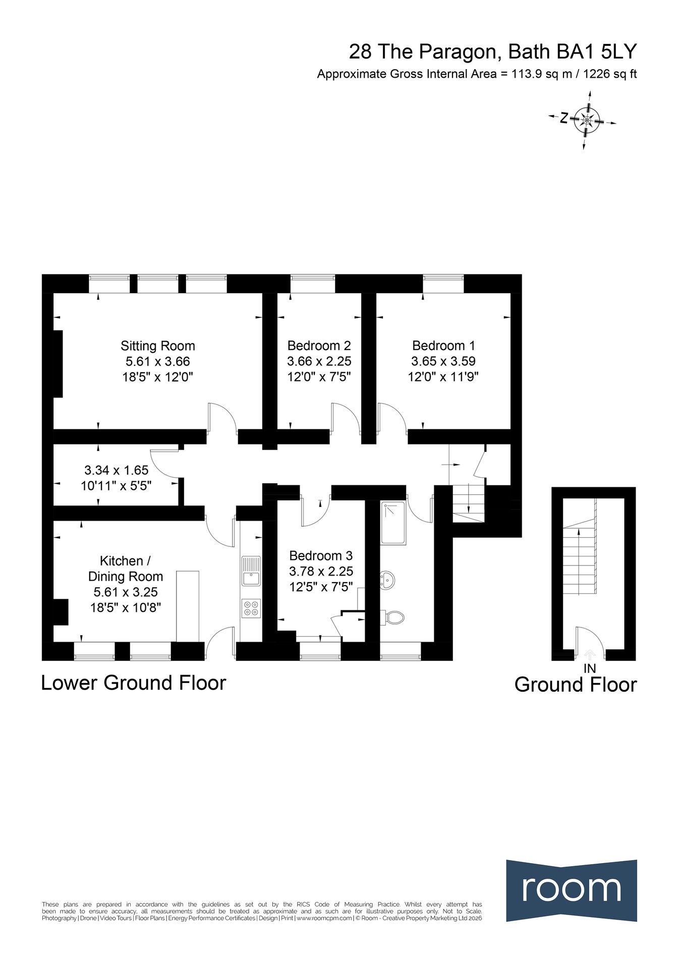 Lower Ground Floor Apartment, The Paragon, Bath floorplan