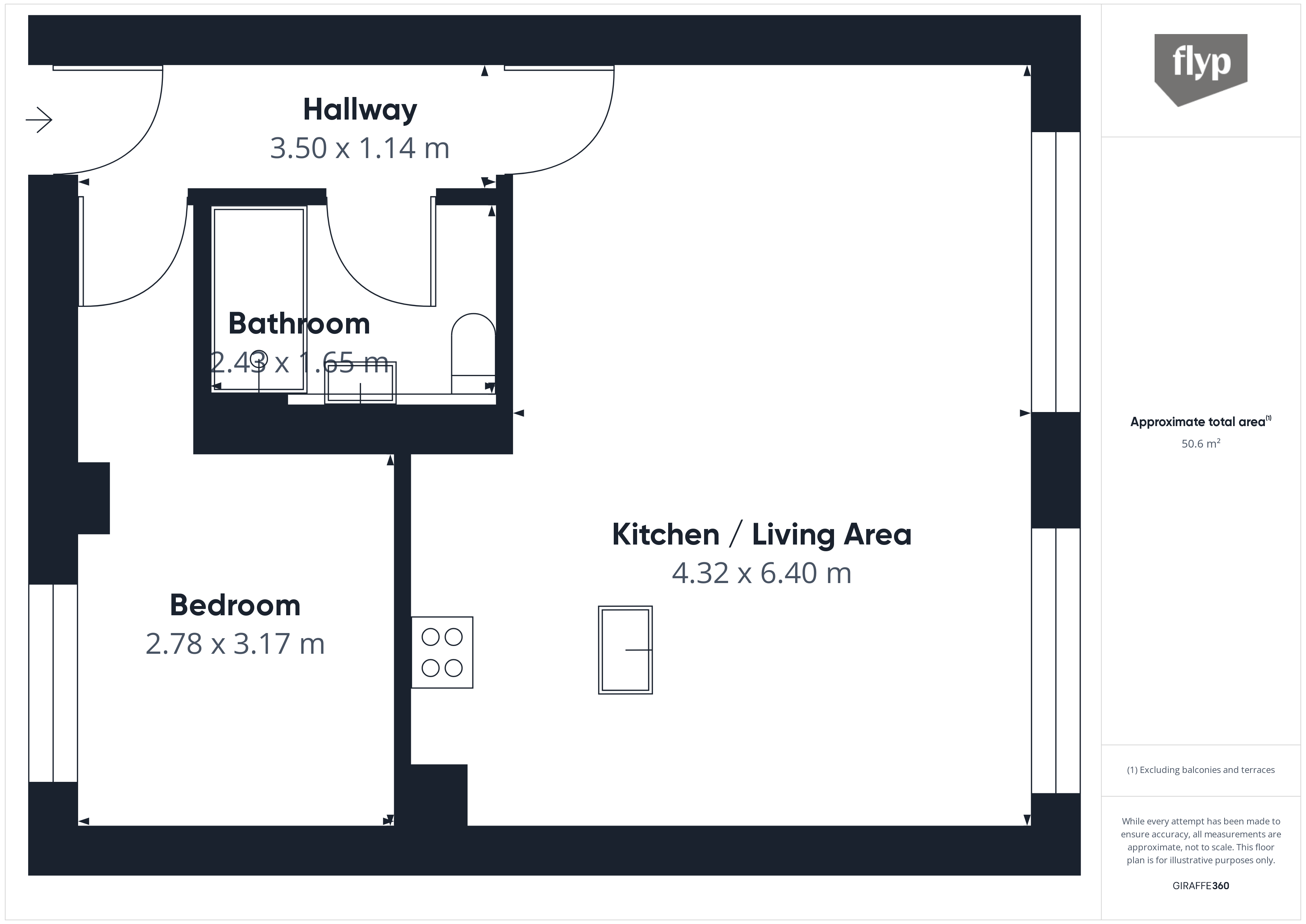 Flat 4 Nova House, Brondesbury Park, London floorplan