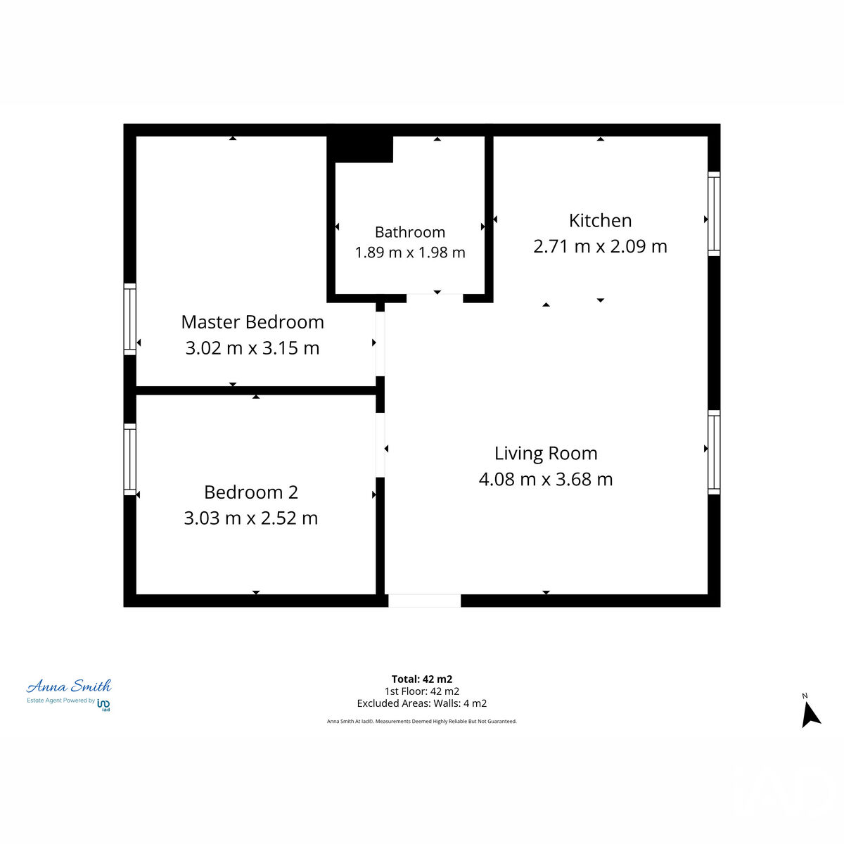 Flat Flat 4, 35, Newnham Street, Ely floorplan