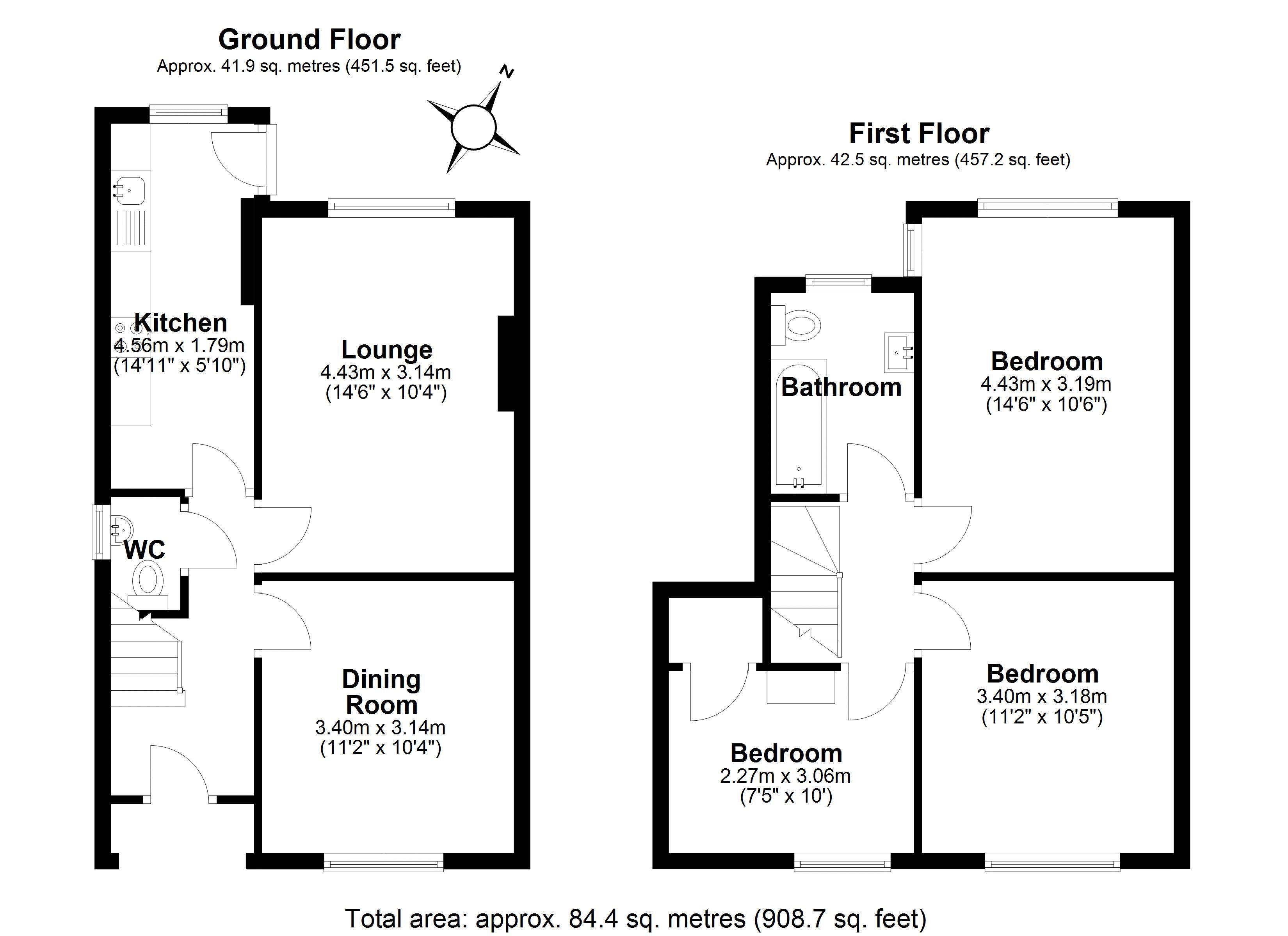 36, Winifreds Drive, Telford floorplan