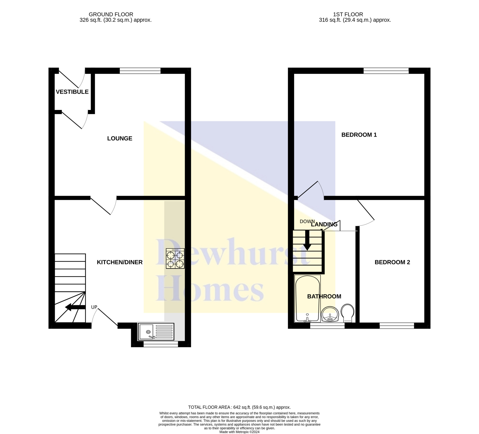 Tulketh Crescent, Preston PR2, 2 bedroom terraced house for sale