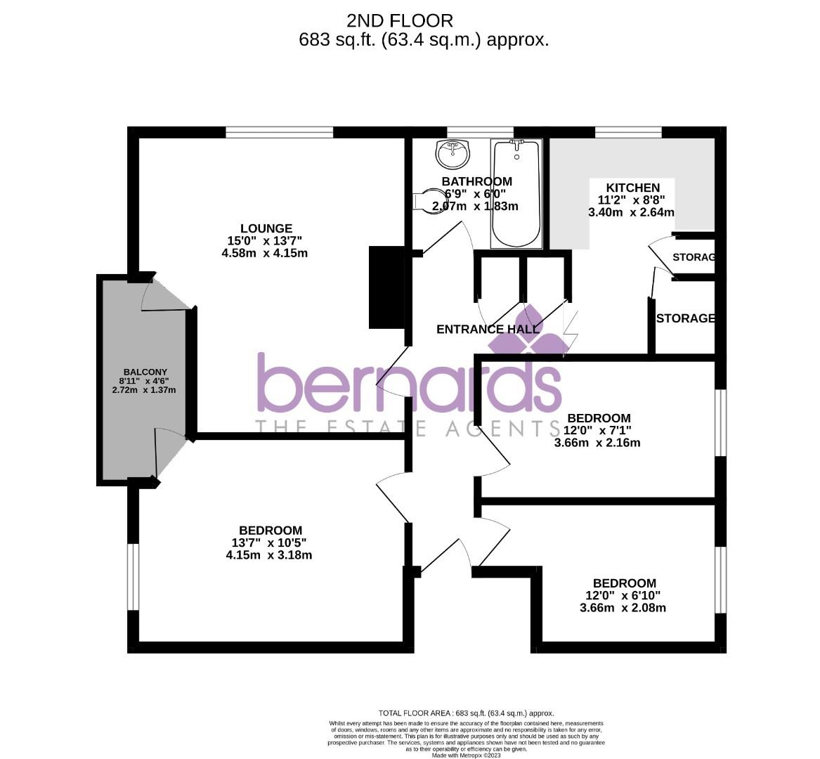 Ashurst Road, Cosham, Portsmouth PO6, 3 bedroom flat for sale