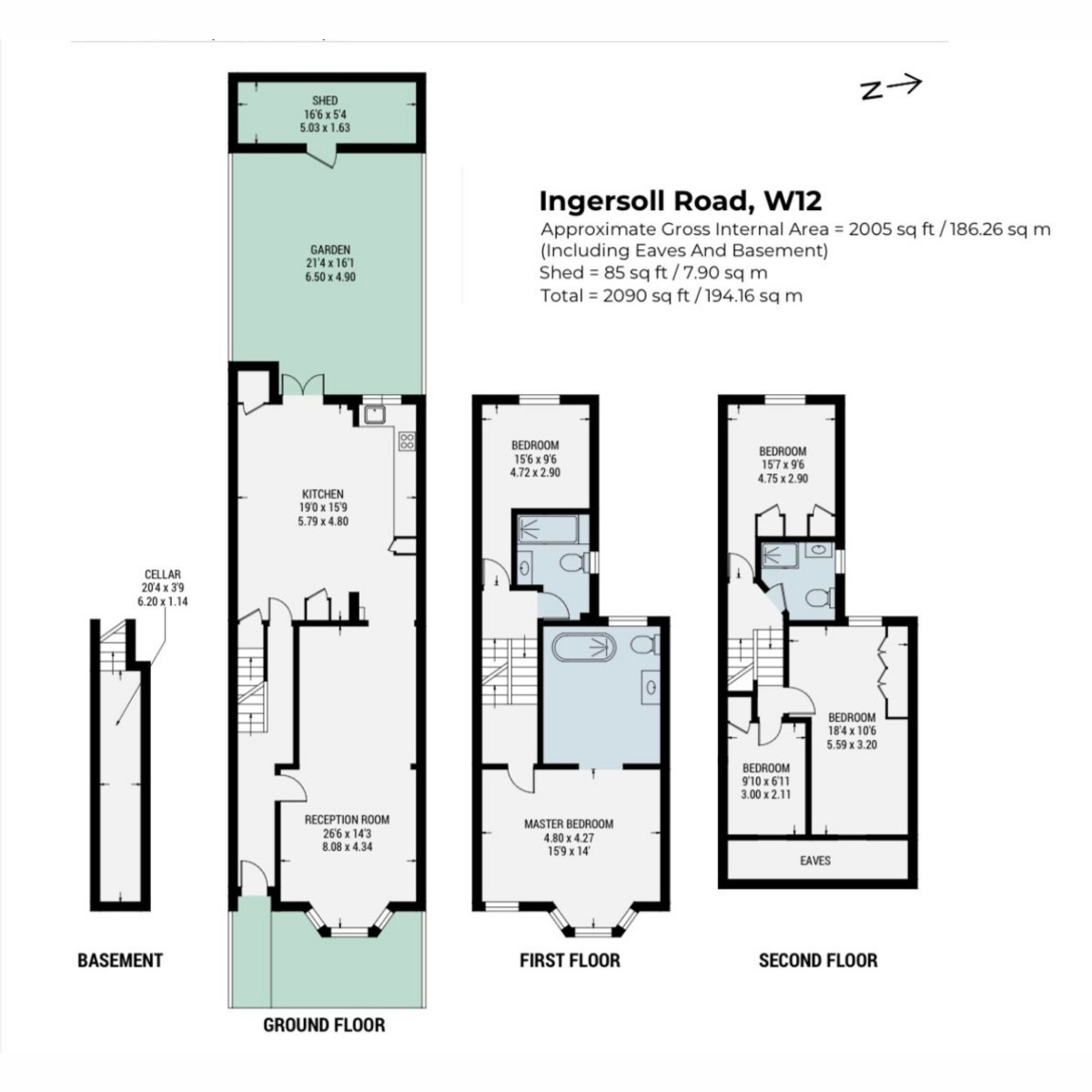3, Ingersoll Road, London floorplan