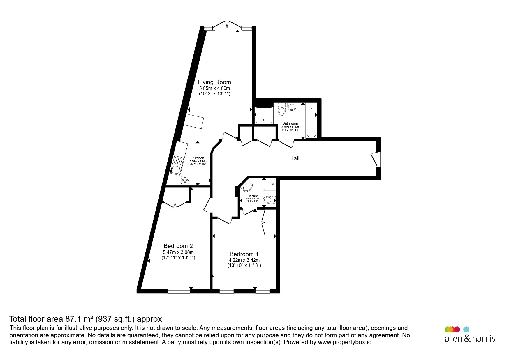 Flat 2, Harbour House, 150, Hotwell Road, Bristol floorplan