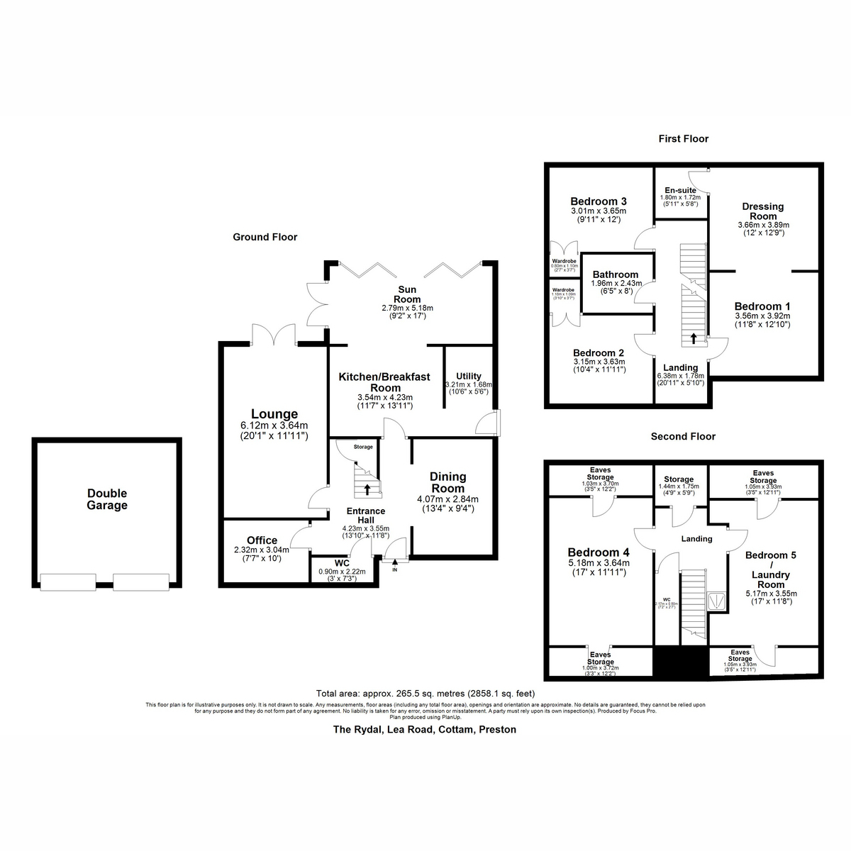 The Rydal, Lea Road, Preston floorplan