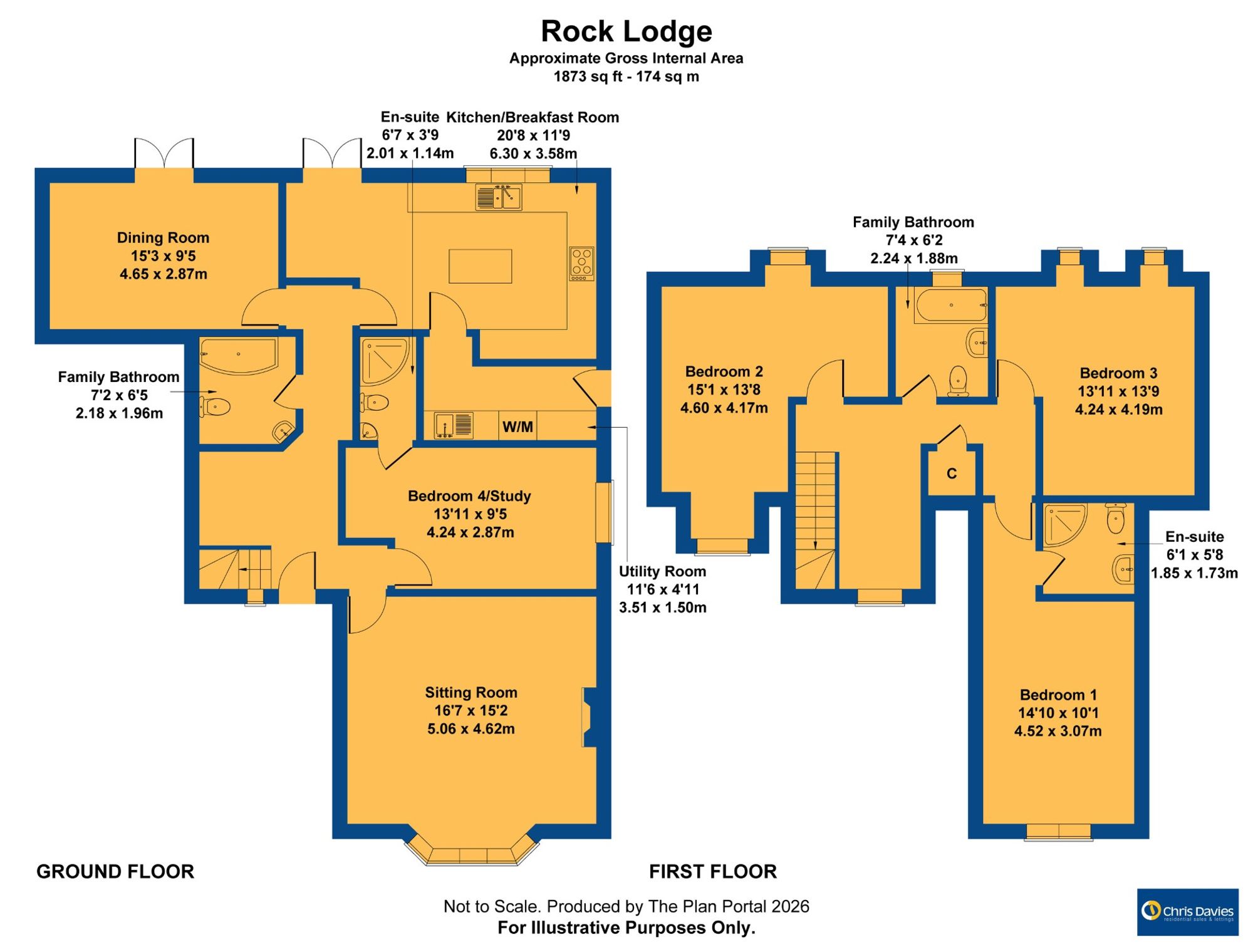 Rock Lodge Rock Road, Barry floorplan