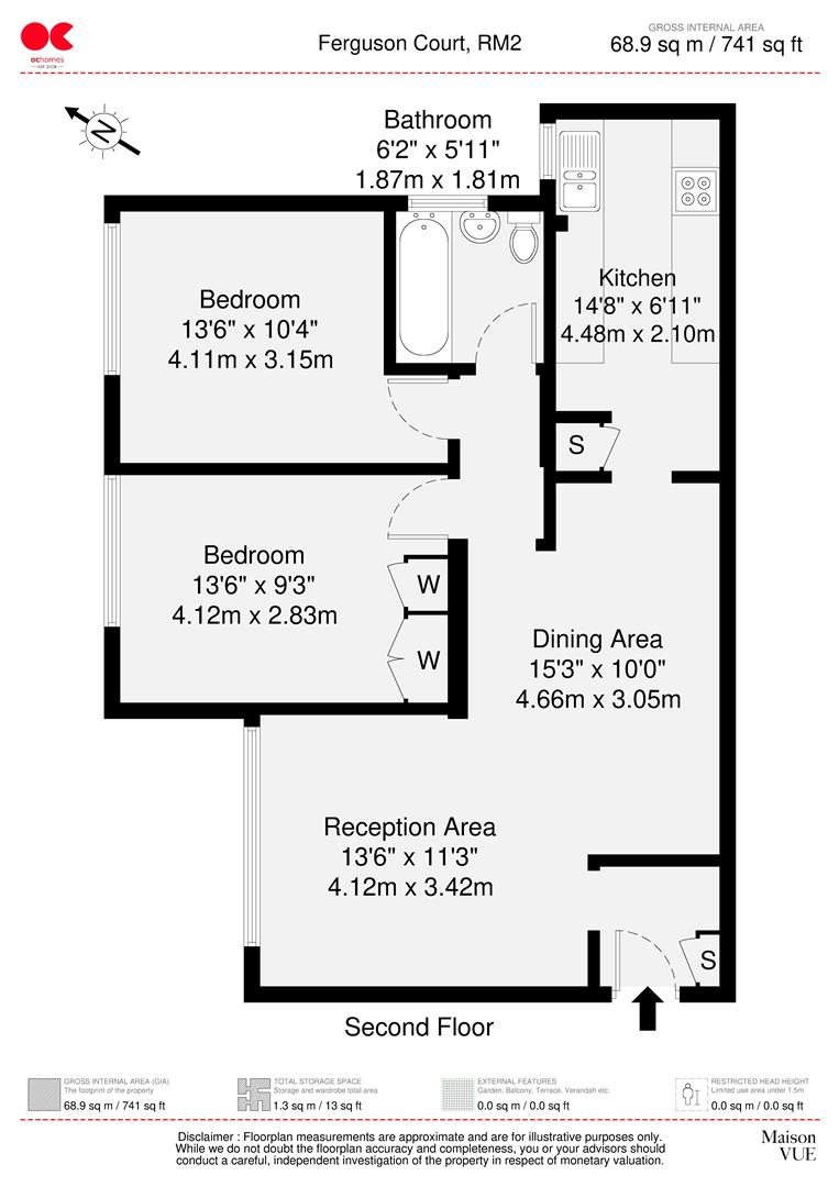 37, Ferguson Court, Romford floorplan