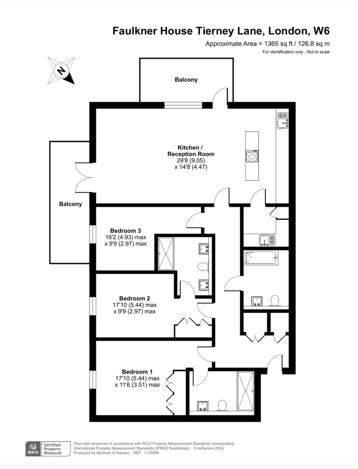 46 Faulkner House, London floorplan