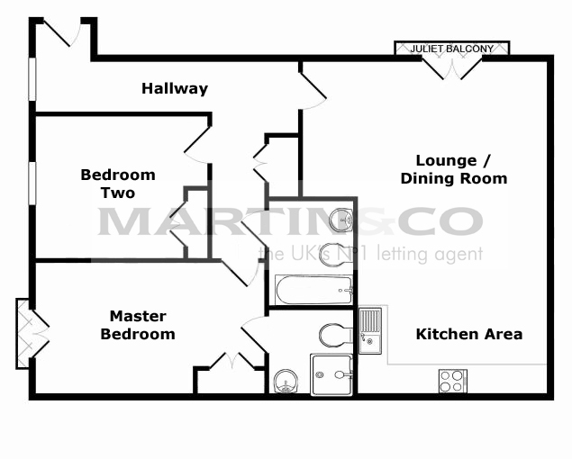 2 Bedrooms Flat to rent in Kenavon Drive, Reading RG1