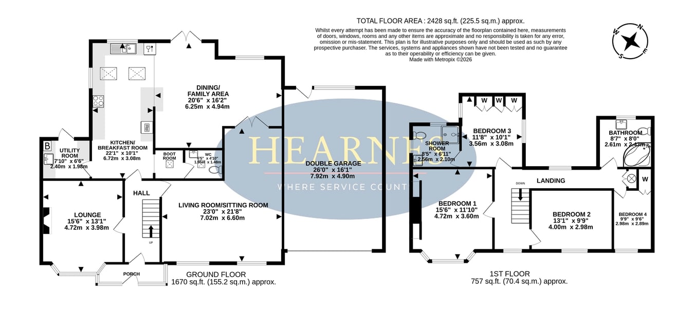15, Moorlands Road, Ferndown floorplan