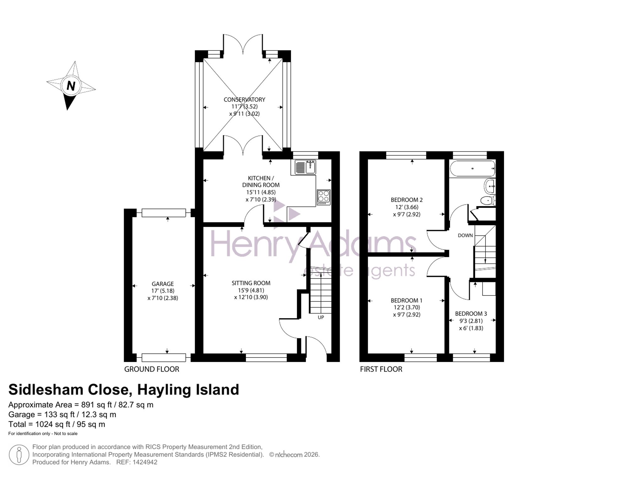 4 Sidlesham Close, Hayling Island floorplan