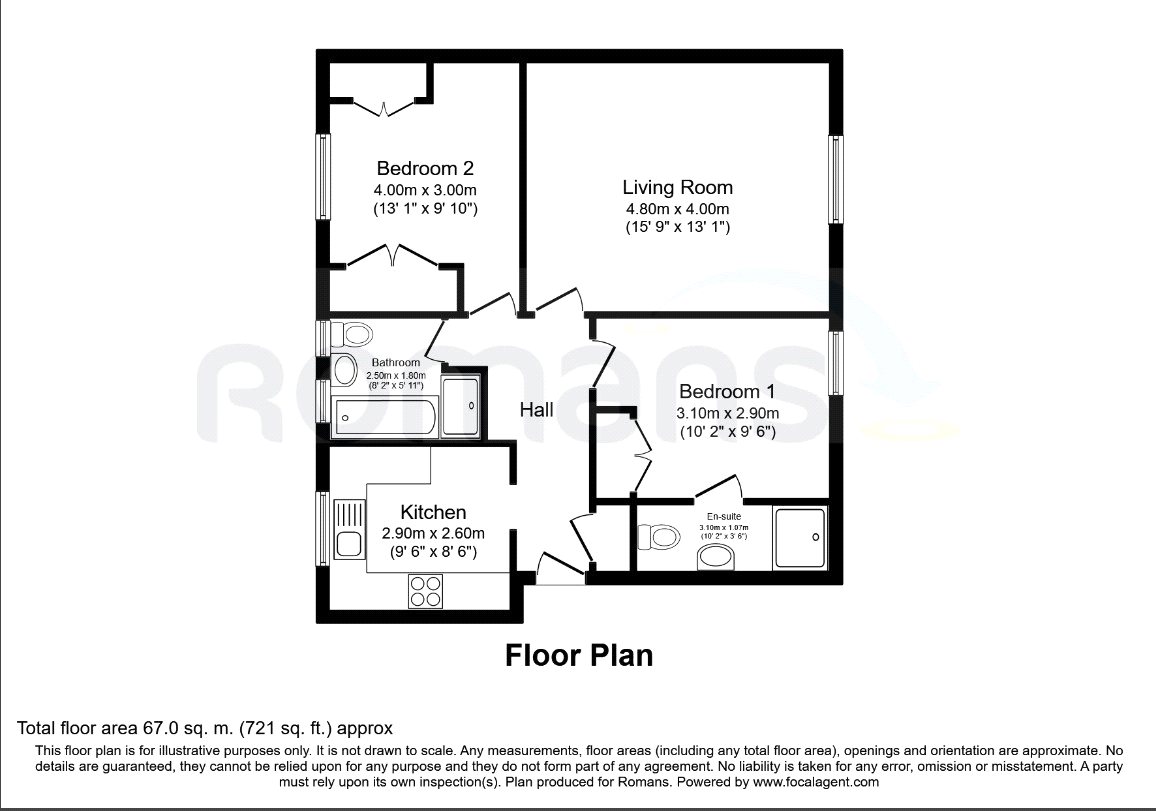 14 Old Kennels Court,, Burghfield Road, Reading floorplan