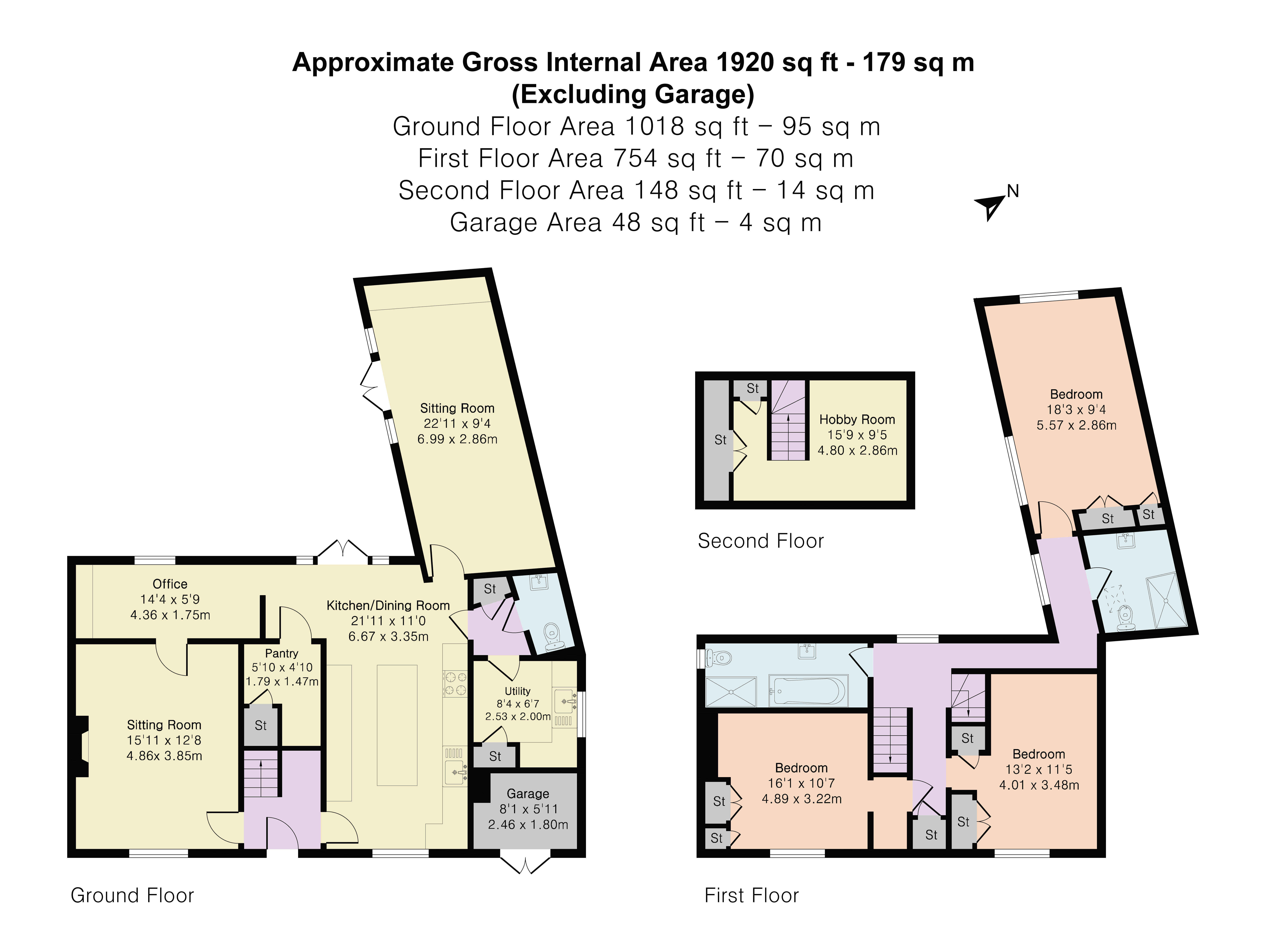 Myrtle Cottage, Aston Upthorpe floorplan