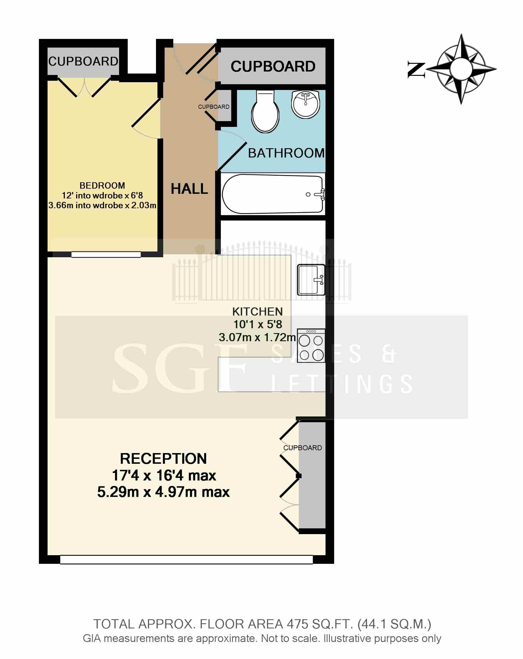 North Rise, St George's Fields, London floorplan
