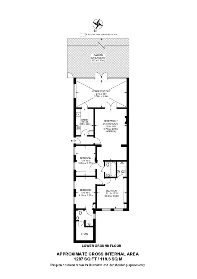 103a, Greencroft Gardens, London floorplan