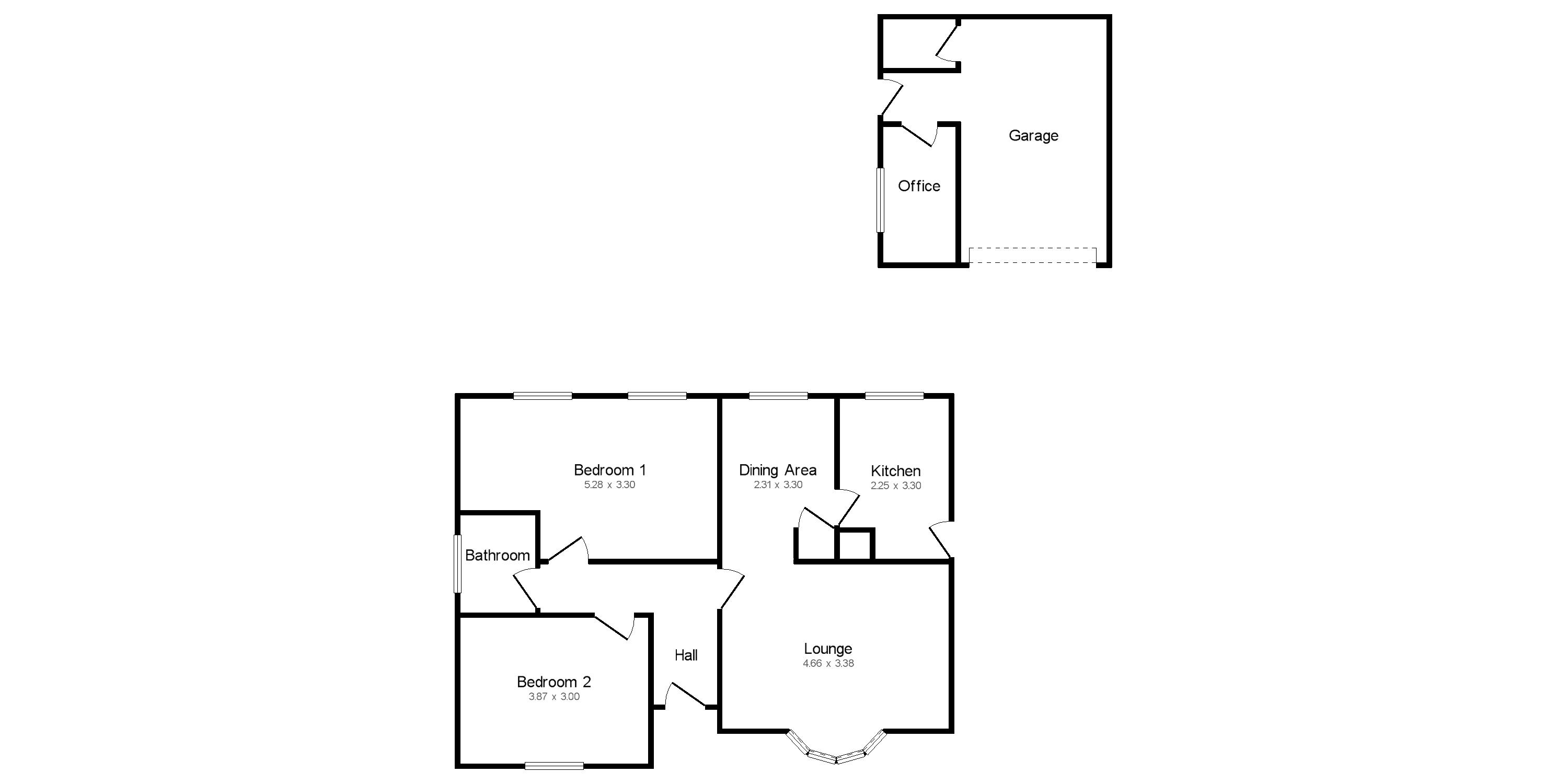 2 Bedrooms Detached bungalow for sale in Living Stones, Slacks Lane, Pilsley S45