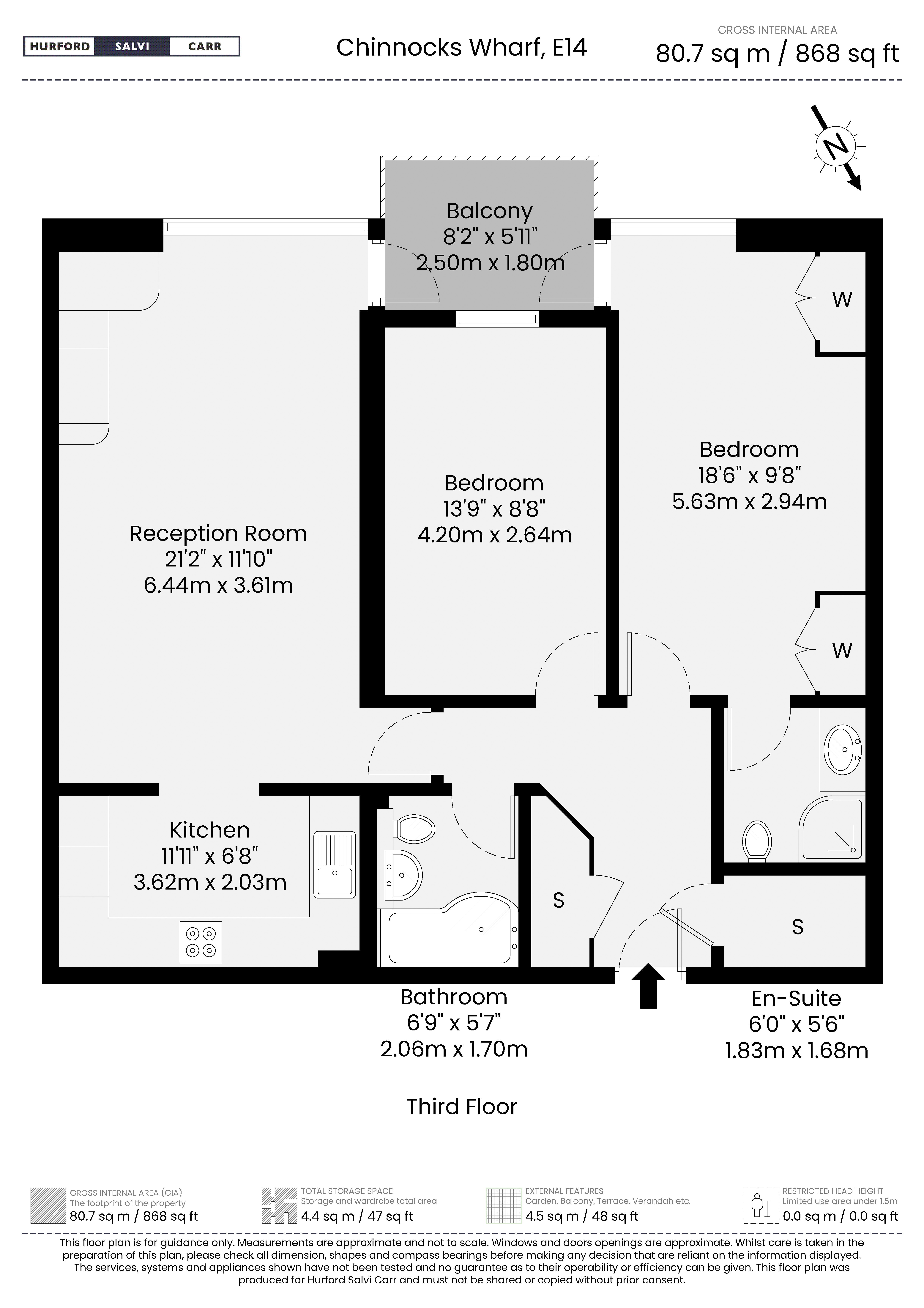 26, Chinnocks Wharf, 42 Narrow Street floorplan