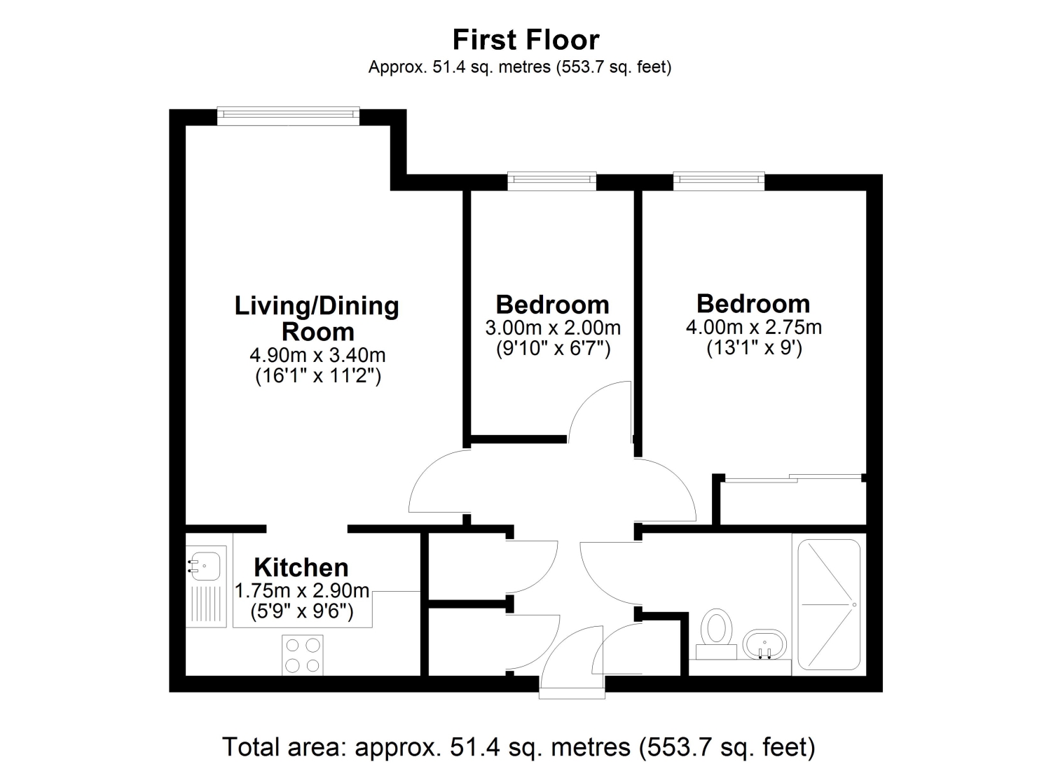 20, Orchid Court Albany Place, Egham floorplan