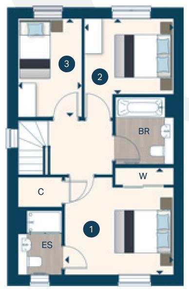 Plot 69, The Chestnut, Brookhill, The Meadway, Cuffley floorplan