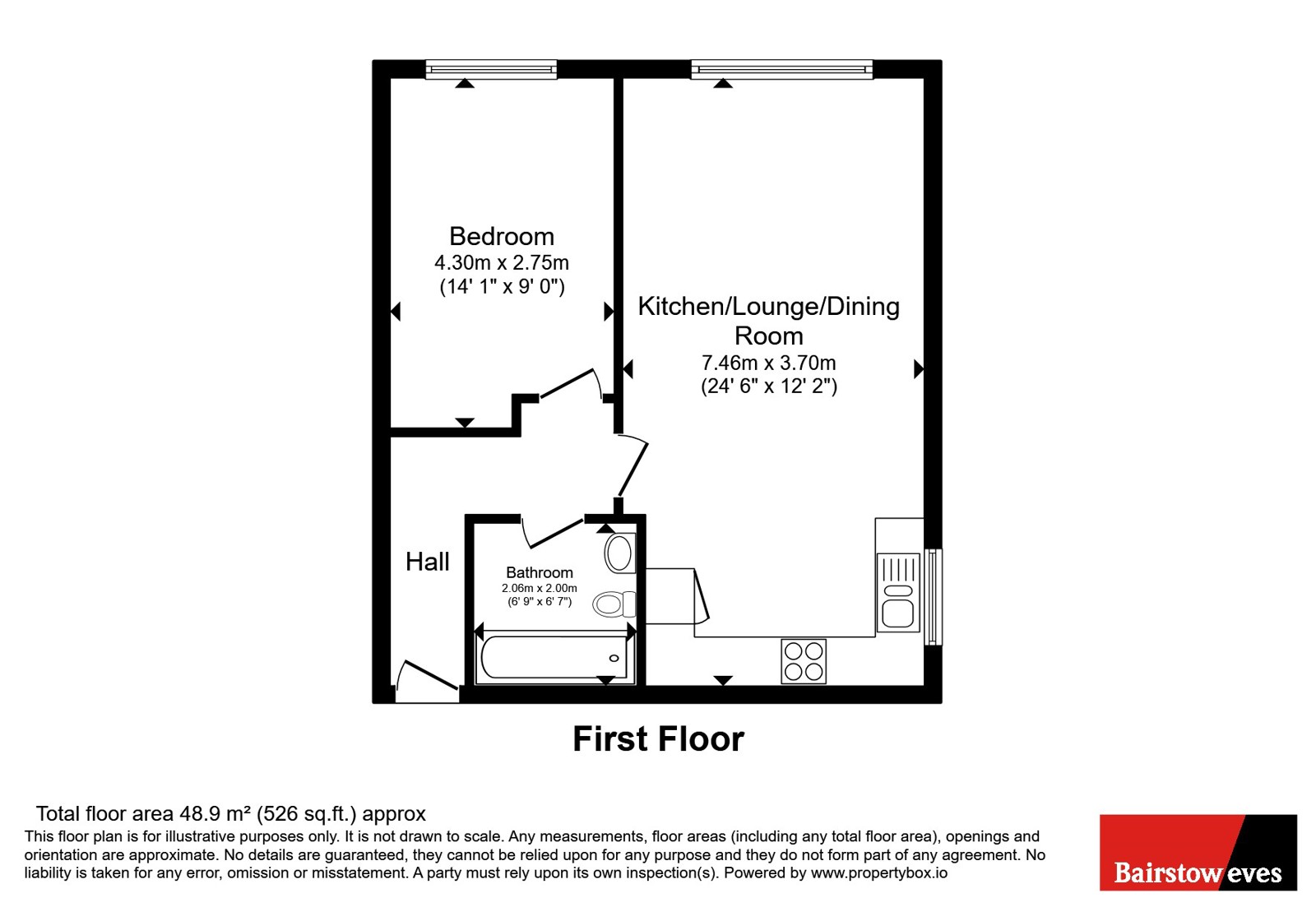 Flat 89, High Point,, Noel Street, Nottinghamshire floorplan