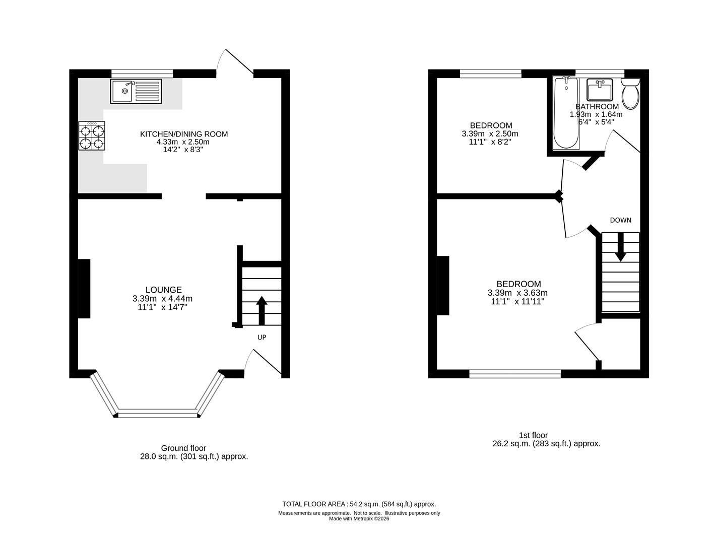 109, Arlington Drive, Carshalton floorplan
