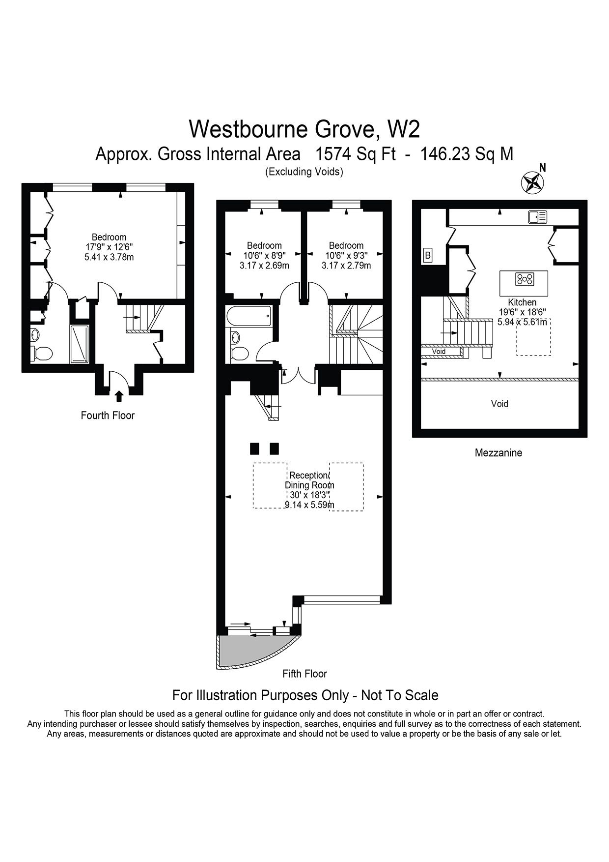 Flat 72, 47-49 Westbourne Grove, London floorplan