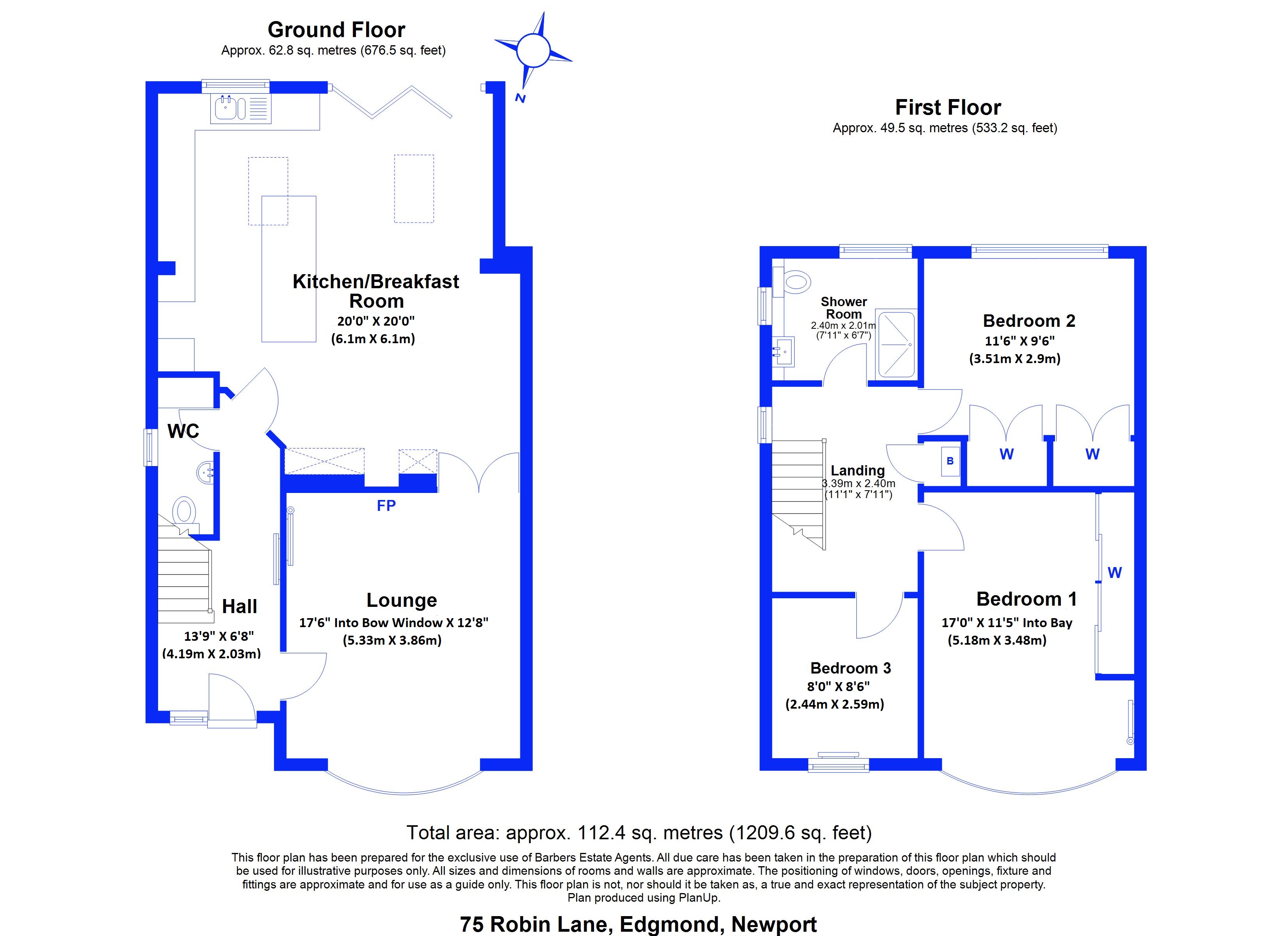 75, Robin Lane, Newport floorplan