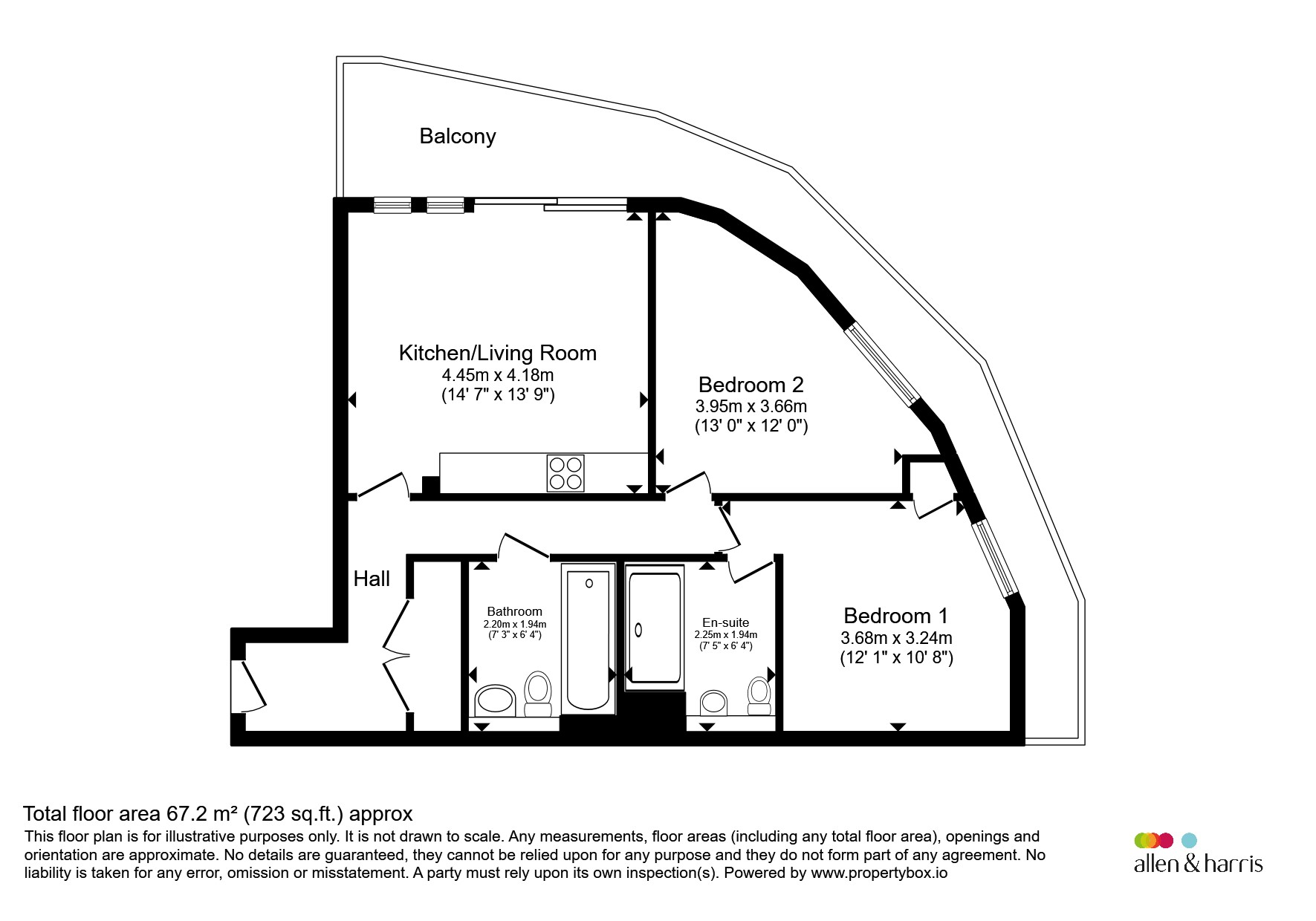 Flat 1115, Eclipse, Broad Weir, Bristol floorplan