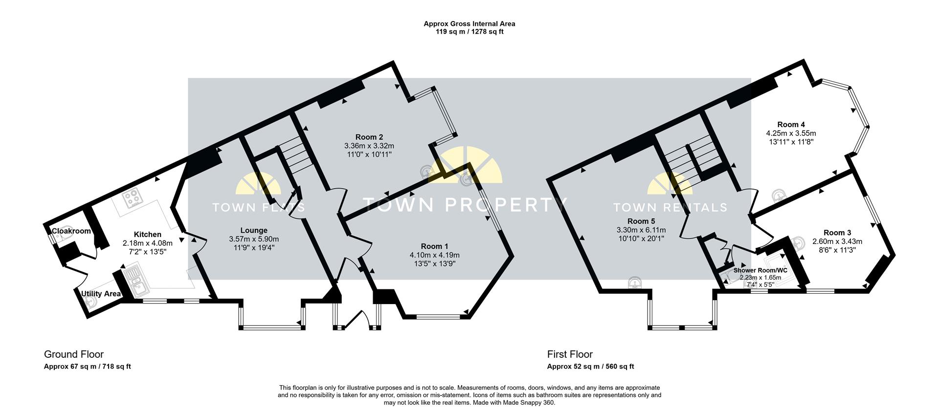 1, Havelock Road, Eastbourne floorplan