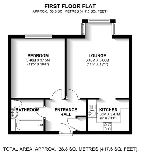13 Robin Court, Westfield Road, Harpenden floorplan