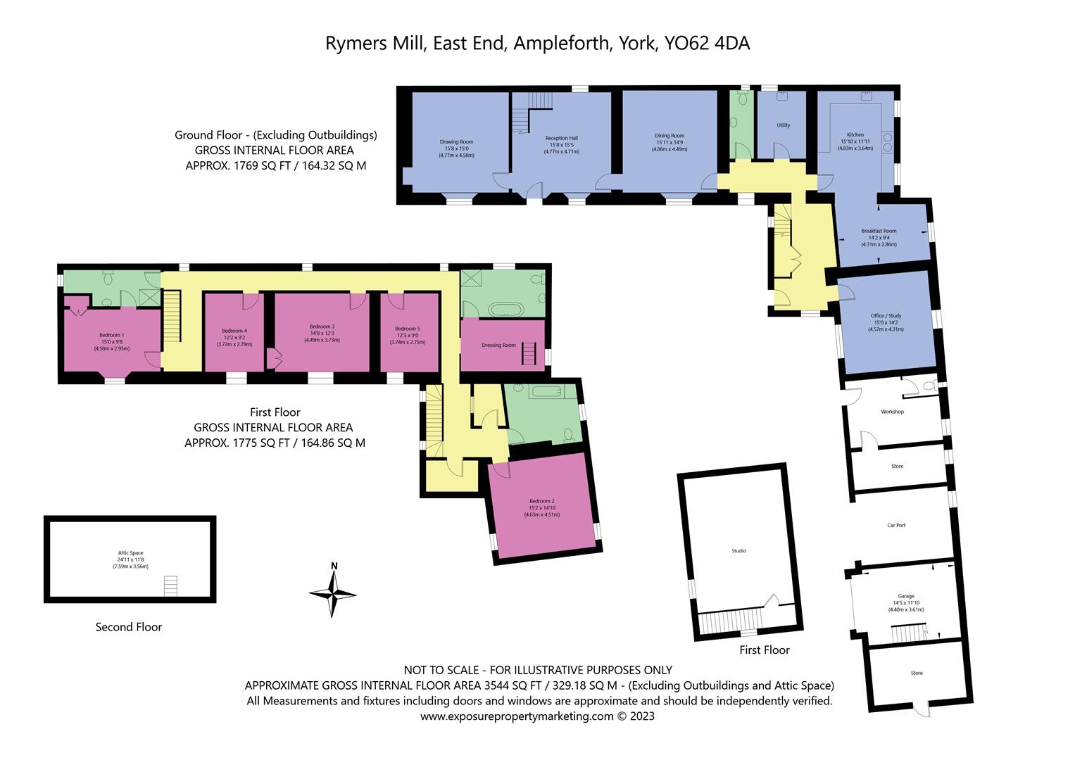 Rymers Mill, East End, Ampleforth floorplan