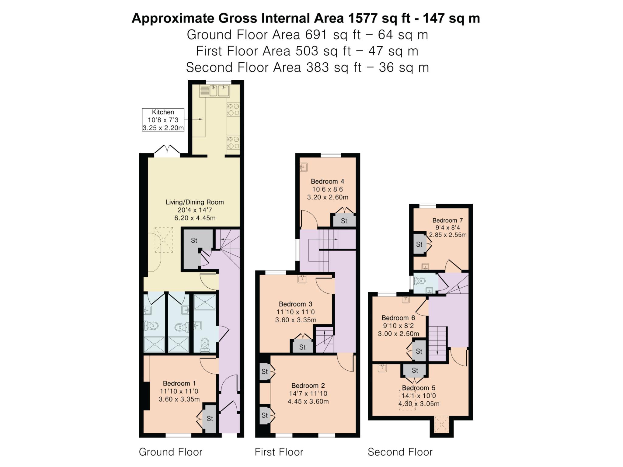 De Beauvoir Road, Reading floorplan