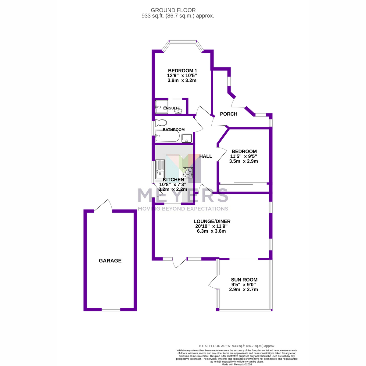 31, Cudnell Avenue, Bournemouth floorplan