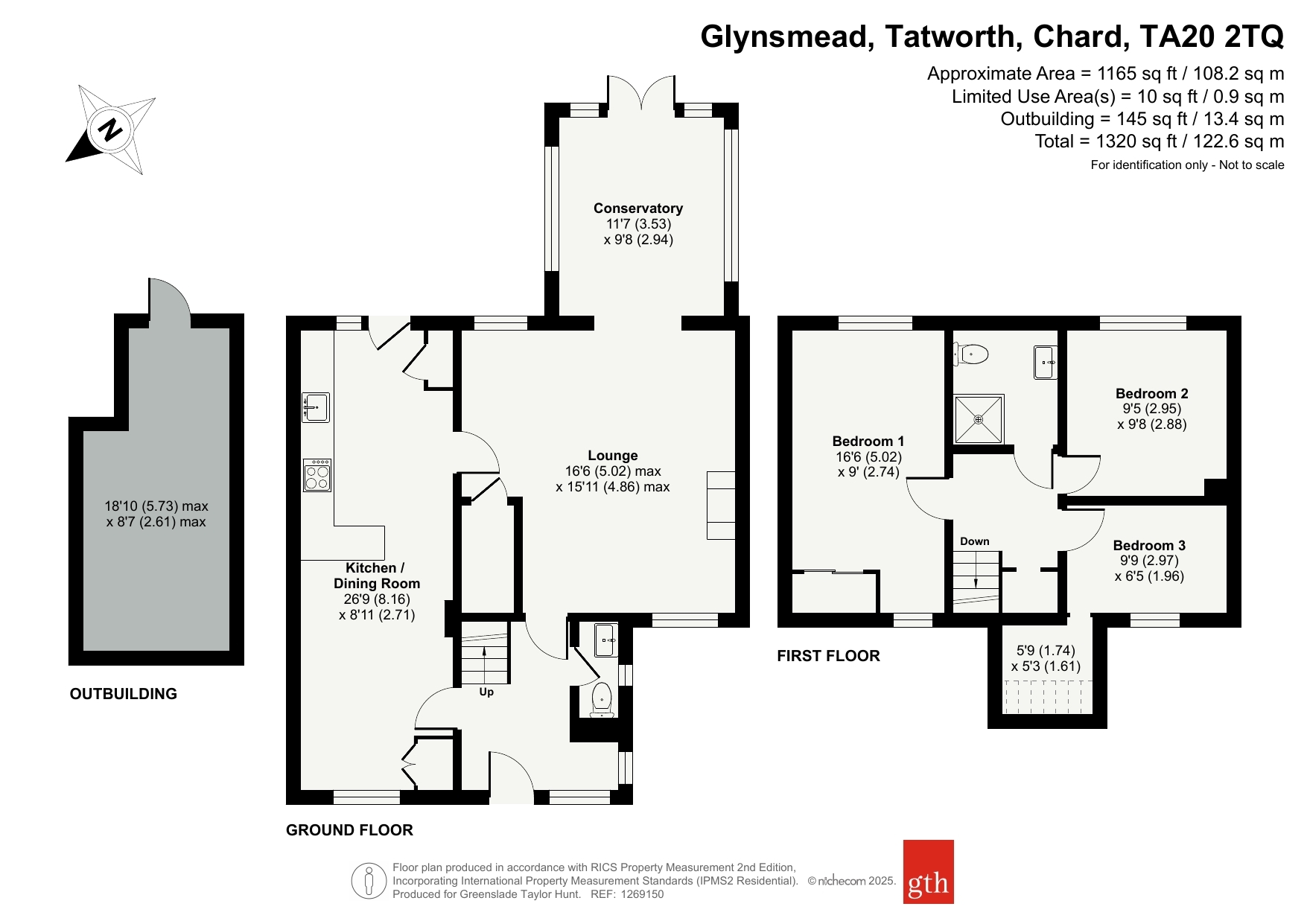 1, Glynsmead, Chard floorplan