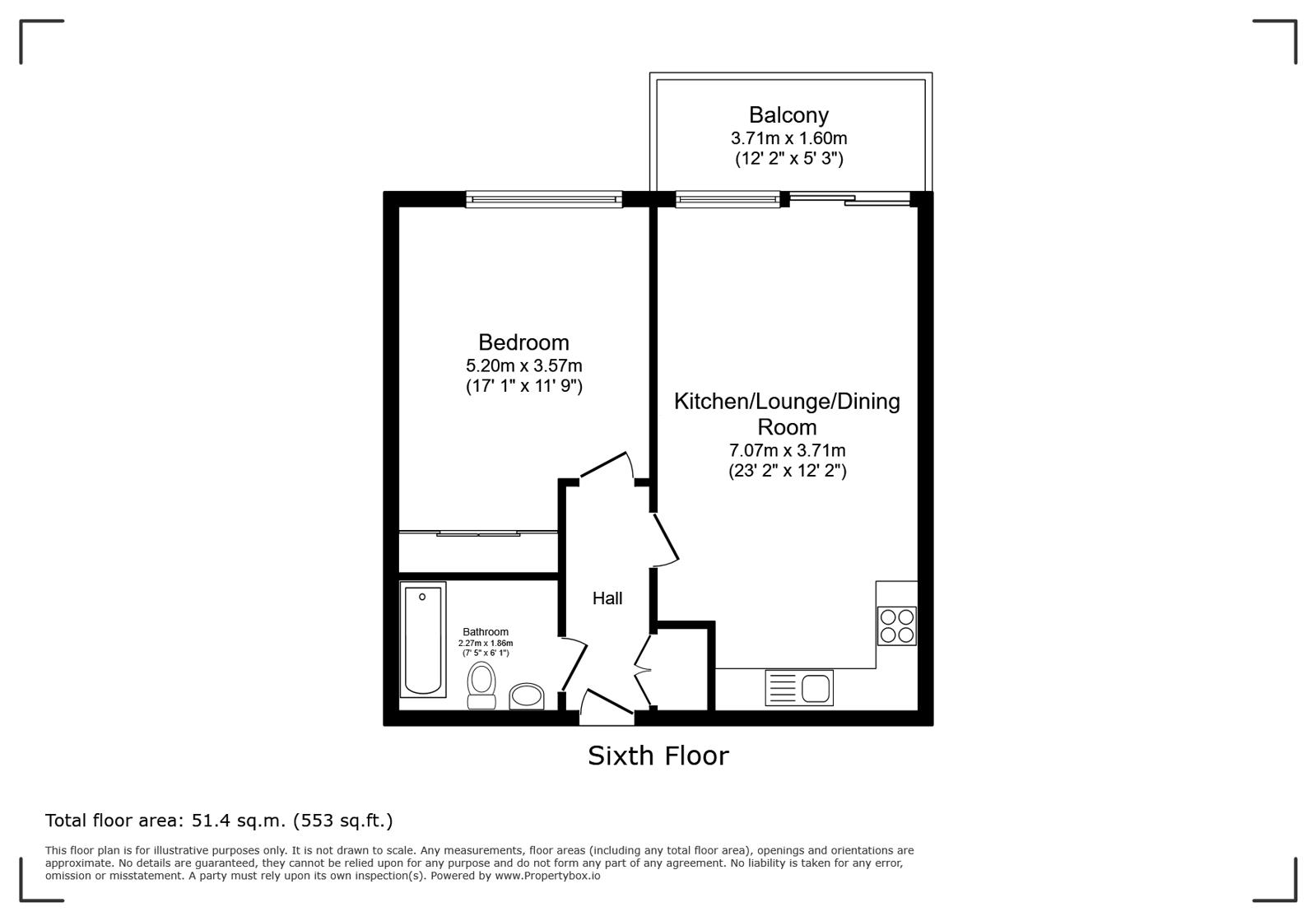 302, Masson Place, Lord Street floorplan
