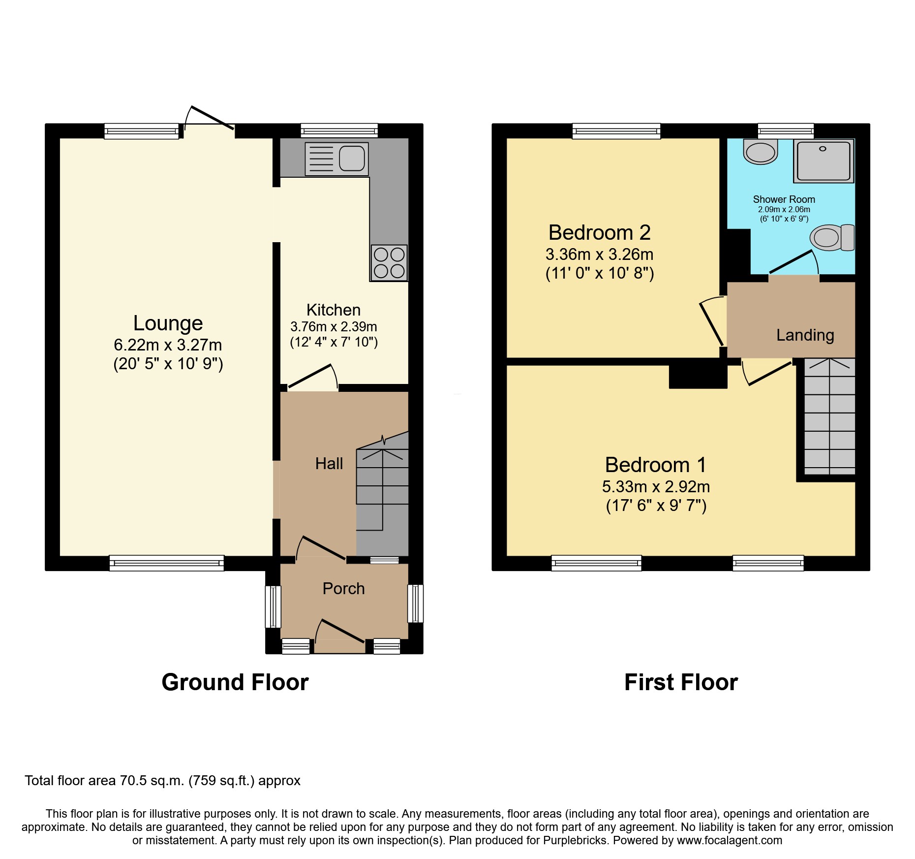 47, Fisher Avenue, Prescot floorplan